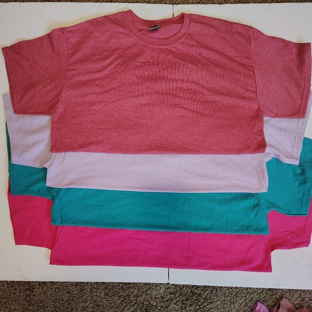 Gildan Dryblend Set Of 4 Blank Tees Large